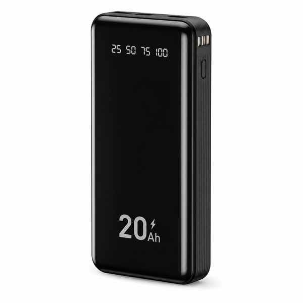 Power Bank 20.000mAh com Display Digital LED