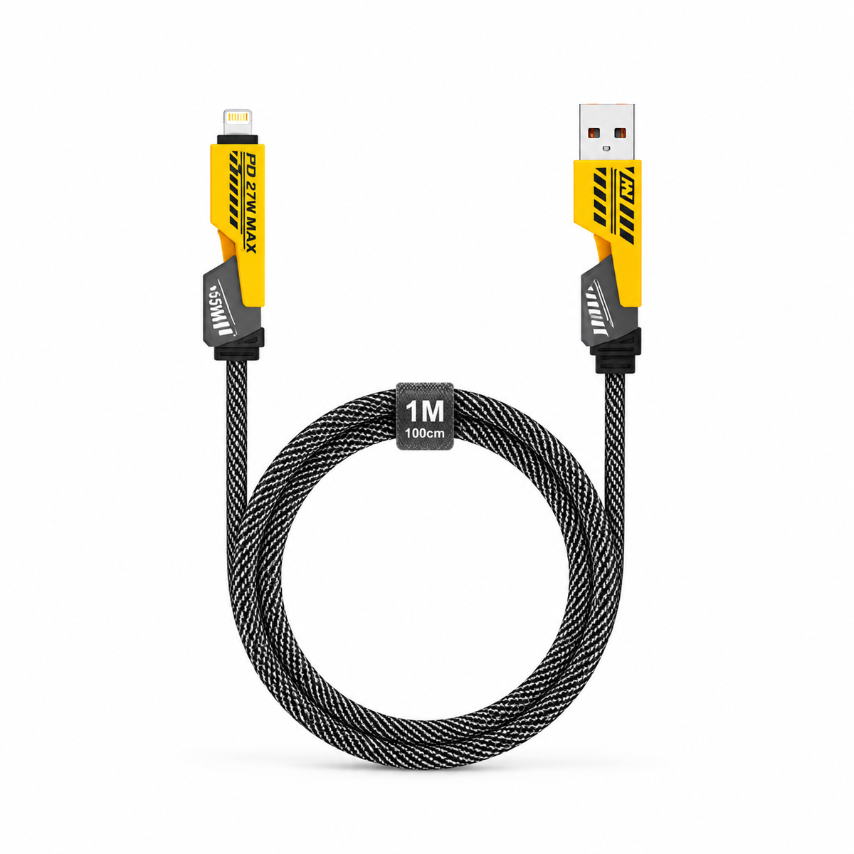 Cabo USB 4 em 1 Rápido USB-C, Lightning e Micro USB