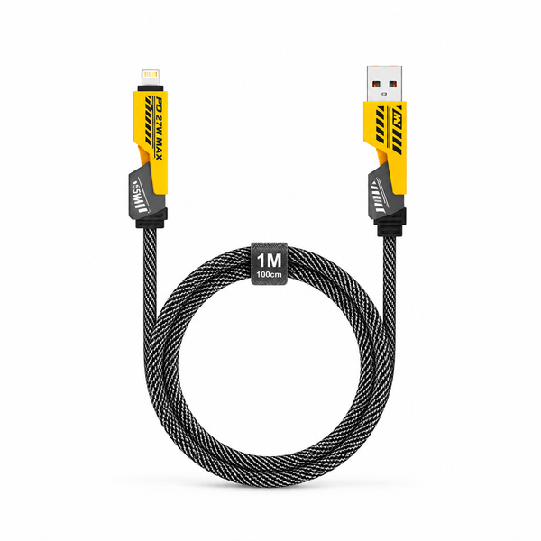 Cabo USB 4 em 1 Rápido USB-C, Lightning e Micro USB