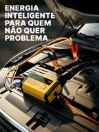 Carregador Bateria Automotivo 12v Até 300 Amperes, Carga Lenta 2a, Inteligente, Portátil, Carro, Moto, Caminhão, Jet Sky Bivolt 110/220v