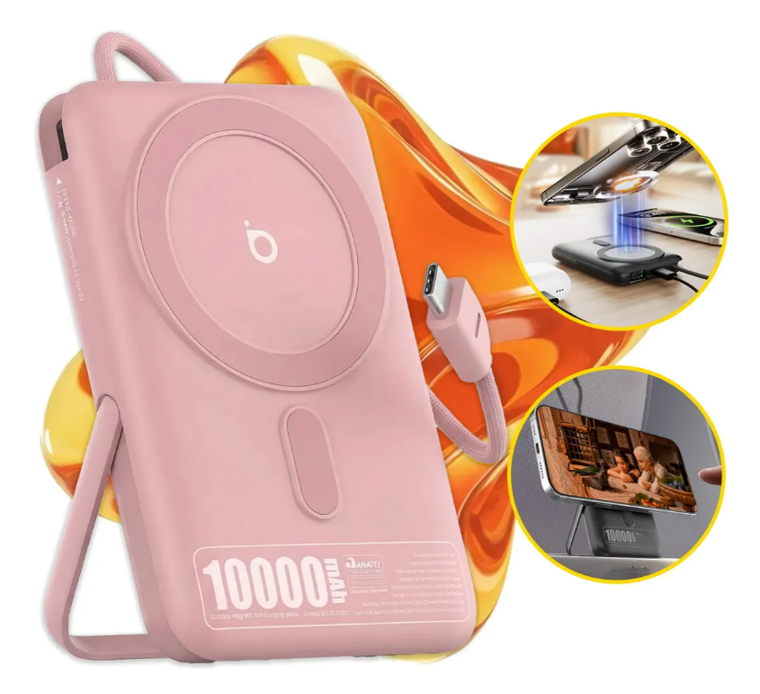 Carregador Portátil 10000mah 22.5w Turbo USB C Com Display.Para iPhone Sams Xaiomi