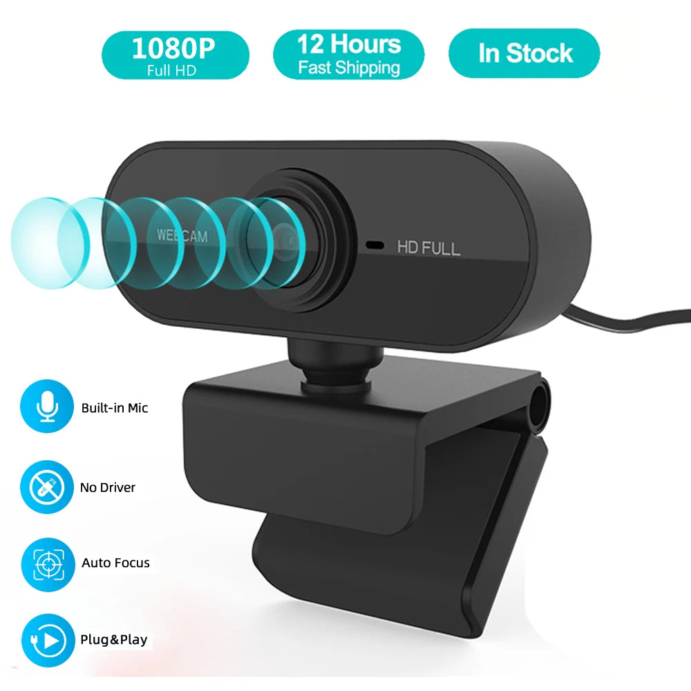Webcam USB Full HD 1080P