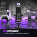 Microfone AM8 – RGB para Games, Streaming e Gravação