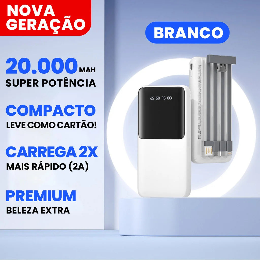Power Bank 20000mAh Carregador Portátil