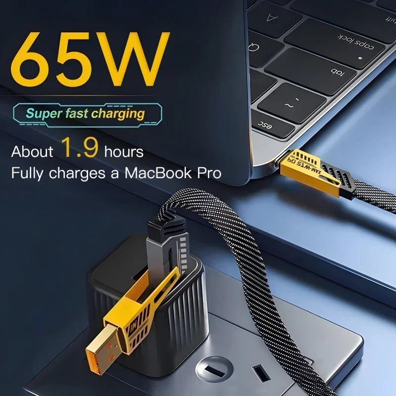 Cabo USB 4 em 1 Rápido USB-C, Lightning e Micro USB
