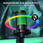 Microfone Gamer USB Profissional com Iluminação RGB – PC, PS4 e PS5