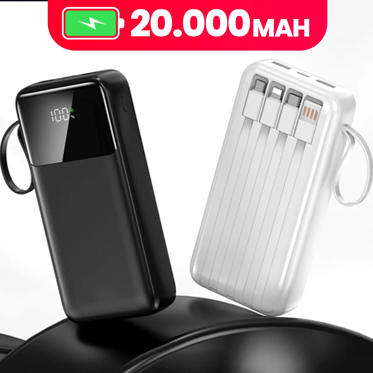 Power Bank 20000mAh Carregador Portátil
