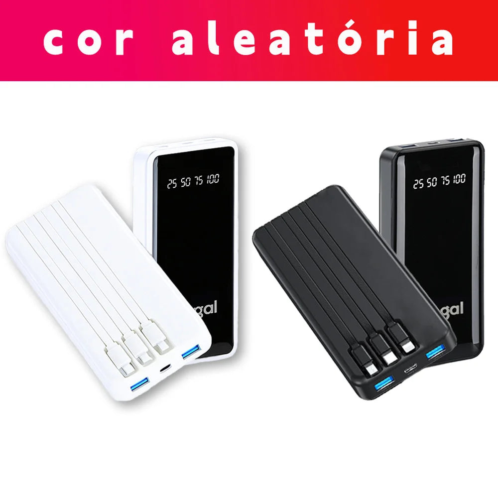 Power Bank 20.000mAh com Display Digital LED