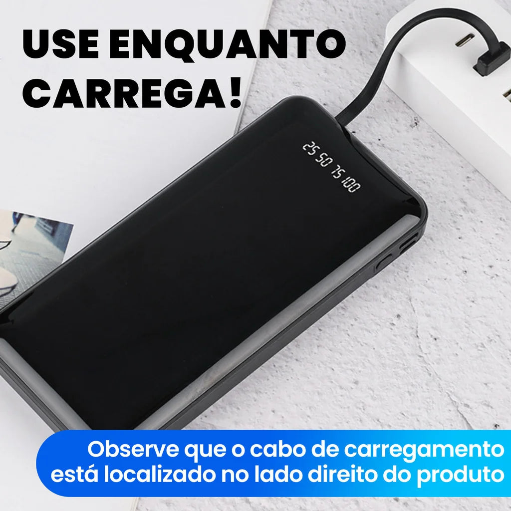 Power Bank 20.000mAh com Display Digital LED