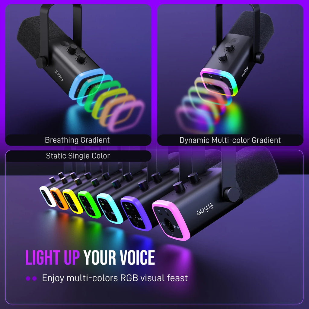 Microfone AM8 – RGB para Games, Streaming e Gravação