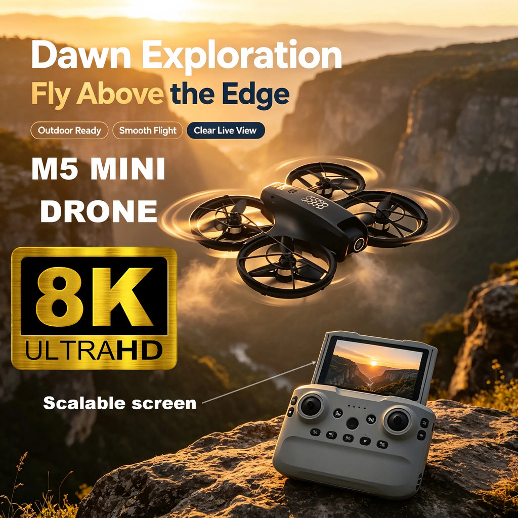 Drone M5 Brushless com Câmera e Voo Inteligente