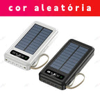 Power Bank Solar 20.000mAh – Carregamento Rápido, Display Digital