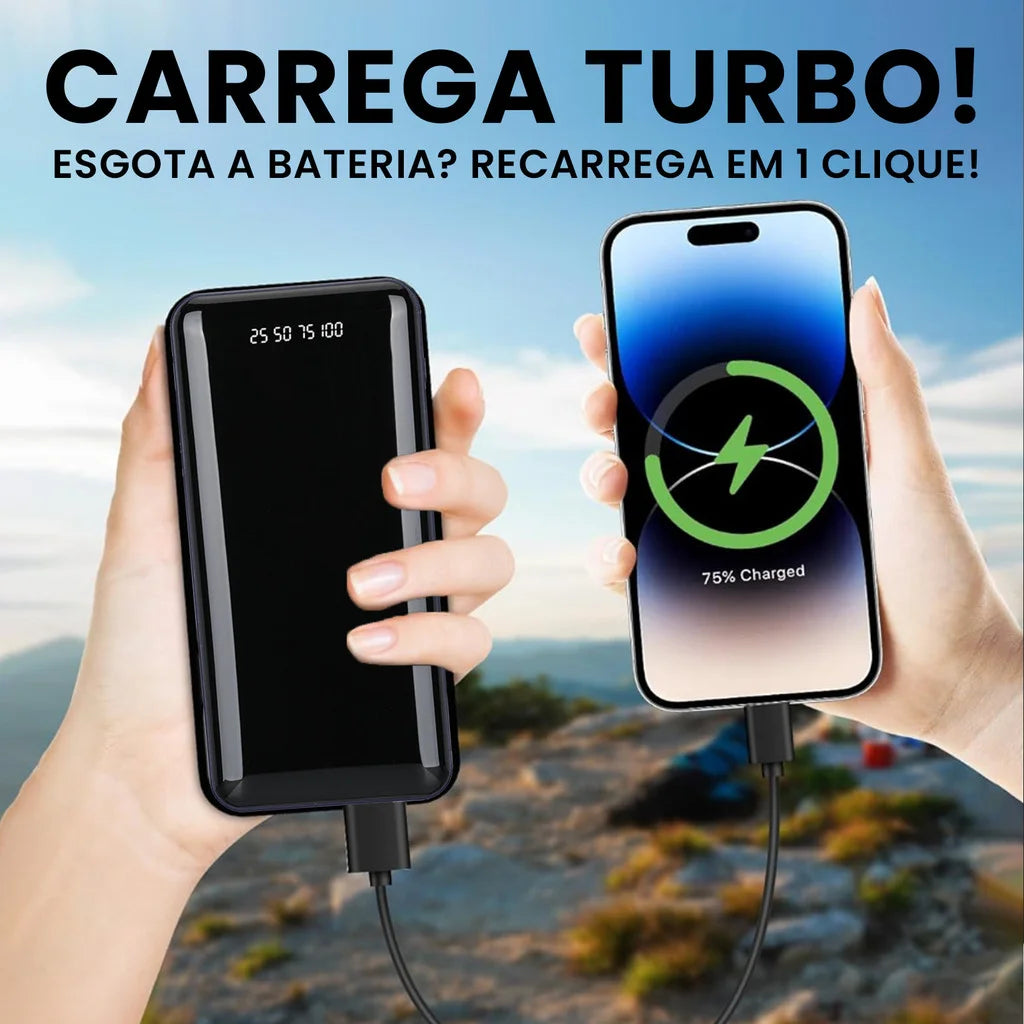 Power Bank 20.000mAh com Display Digital LED